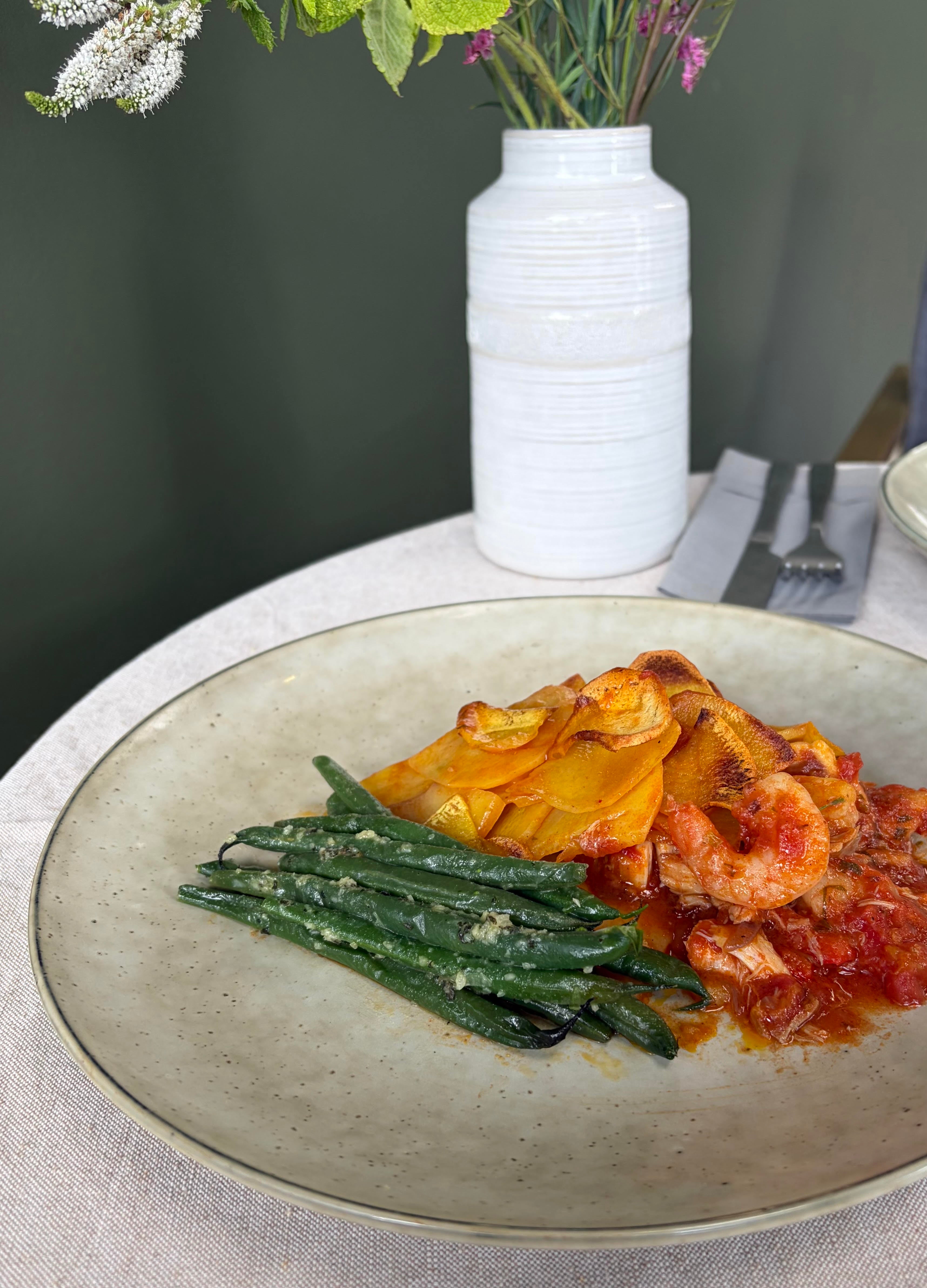 Green Beans with Mint and Lemon Butter