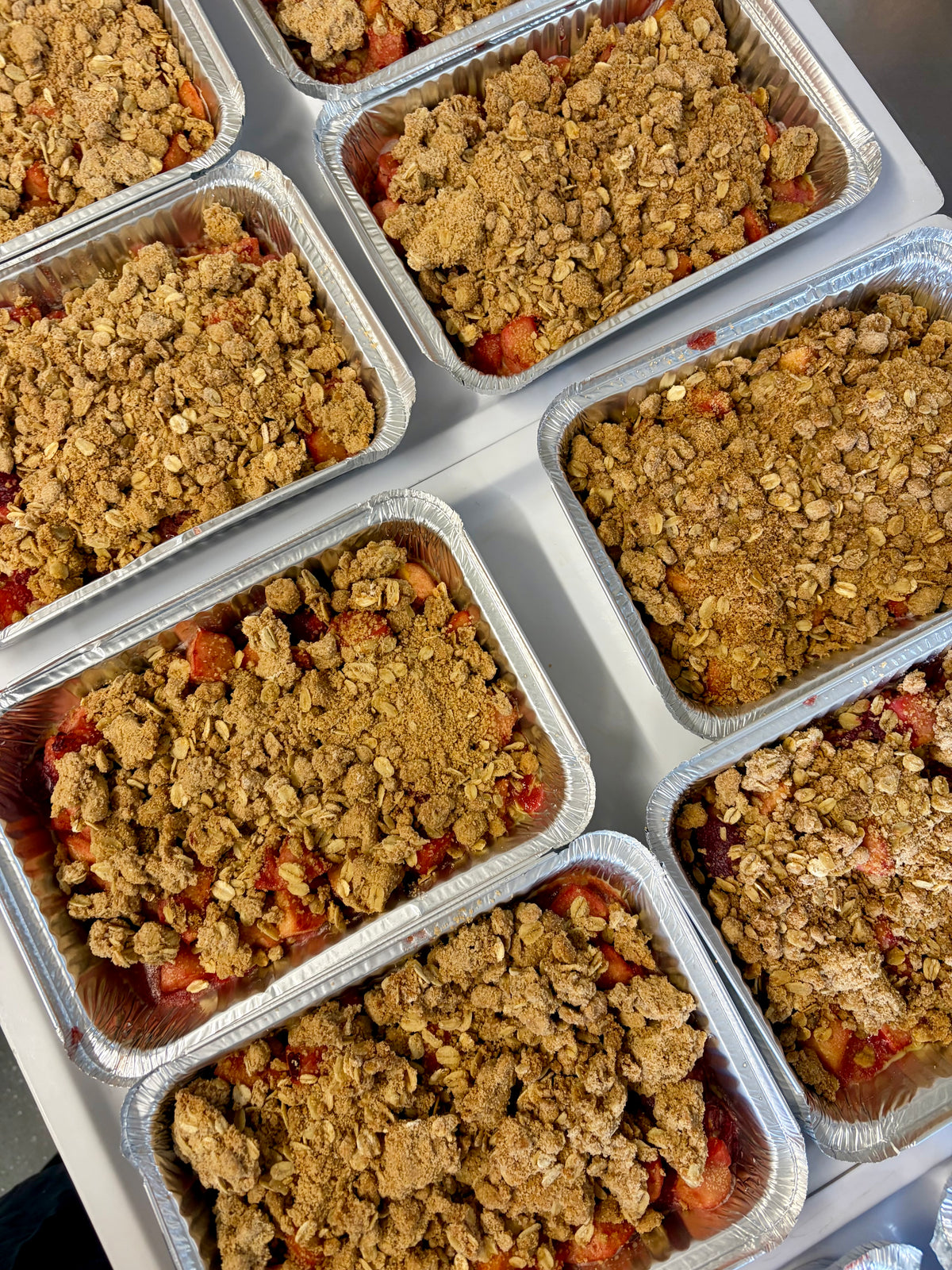 Plum and Apple Crumble