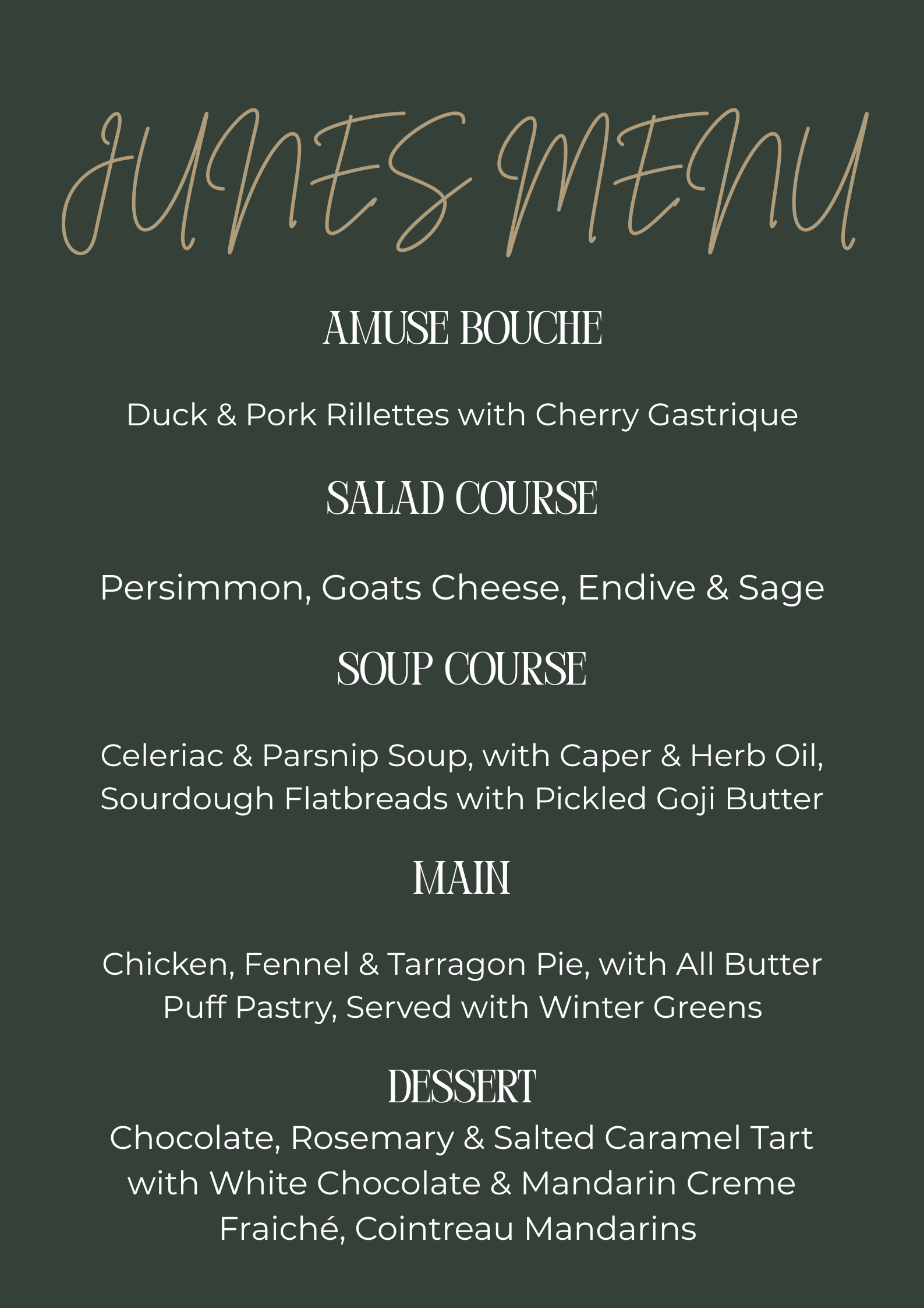 Winter Supper Club